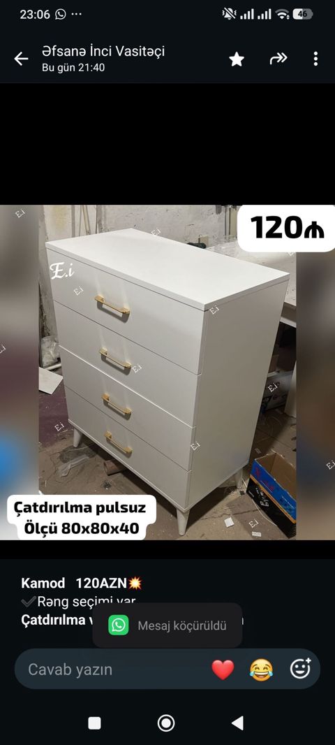 *Kamod 120AZN Rəng seçimi var *Çatdırılma və quraşdırılma — Bakı