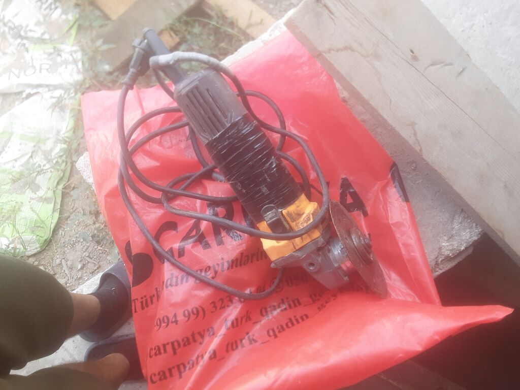 Elektrik bucaqslı daşkəsən (UŞM) aləti - Şəbəkə ilə işləyən, kabeli — Alətlər, Bakı