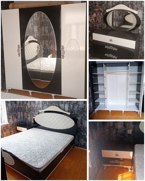 Yataq dəsti satılır 480₼.İdeal vəziyyətdədir.Matrası var.Ünvan — Qobu