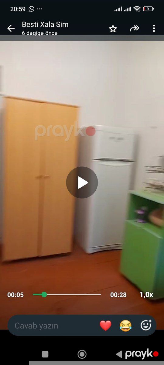 2-otaqlı mənzil kirayə verilir, İnşaatçılar m., 35 m² — Mənzil, Bakı (2)