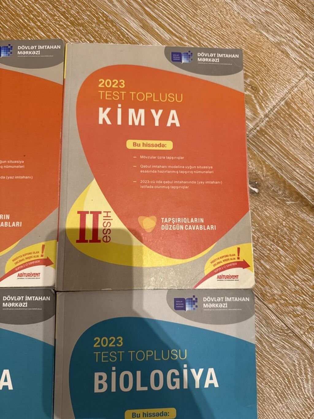 Məhsul: DİM “Test Toplusu” kitabları dəsti – Kimya və Biologiya — Kitablar və jurnallar, Bakı (3)