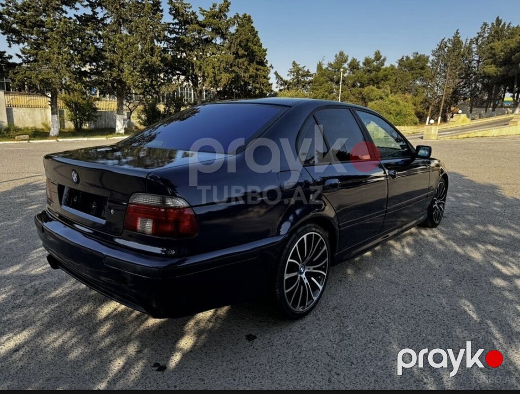 BMW 5 Series E39 sedan - Kuzov: sedan, tünd göy rəng - Mühərrik — Avto, Masazır (6)