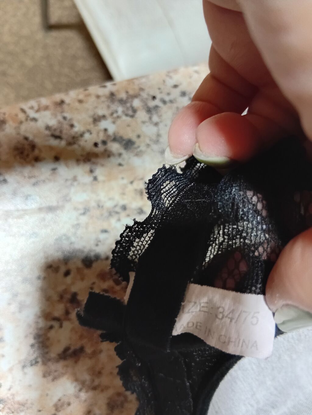 Qara rəngli, krujevalı qadın büstqalteri. Push-up/formalı kasalı — Şəxsi əşyalar, Bakı (3)
