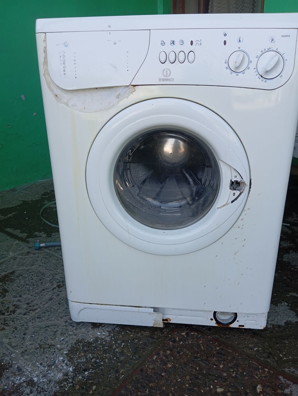 Aşağa yeri var.) Indesit önyükləməli paltaryuyan maşın – model W84TX — Paltaryuyan maşınlar, Xırdalan (2)