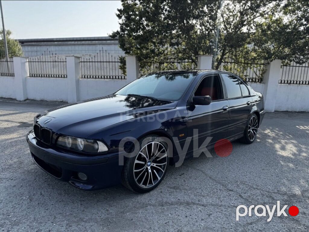 BMW 5 Series E39 sedan - Kuzov: sedan, tünd göy rəng - Mühərrik — Avto, Masazır (8)