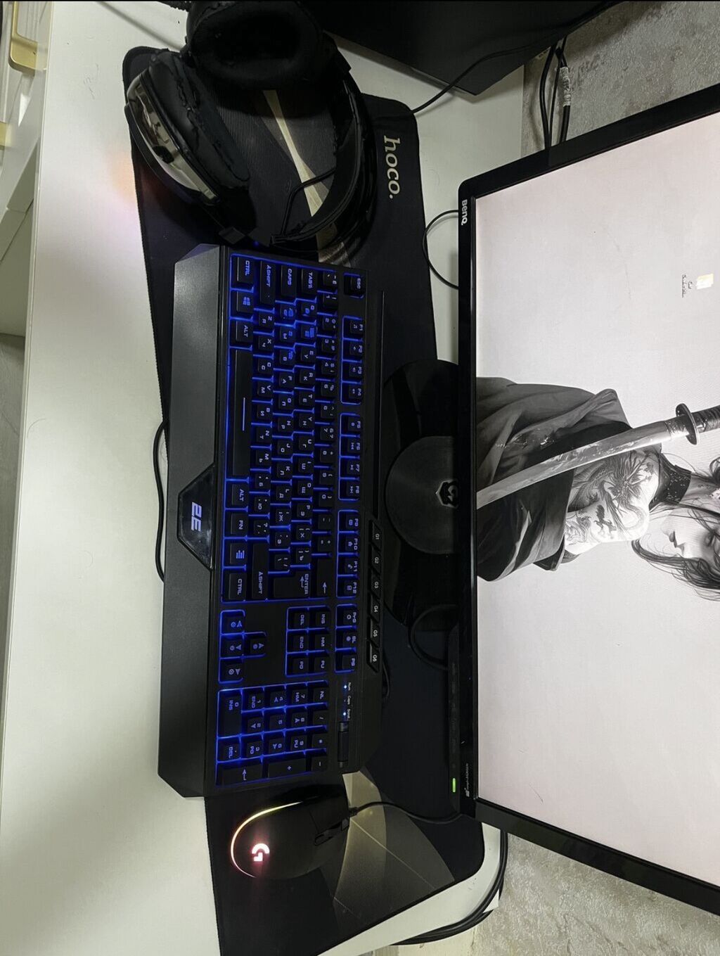 Komplekt Satılır Üstündə verilir; Benq manitor 2E Klavyatura(Makrolu) — Elektronika, Bakı (2)