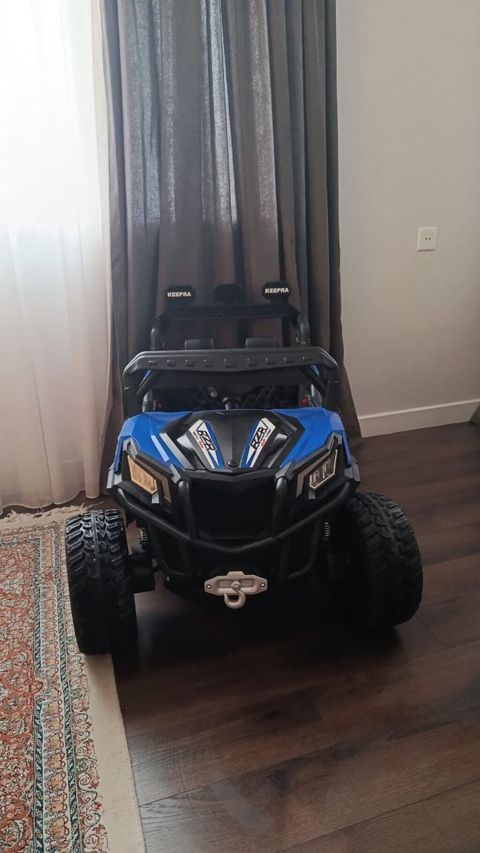 Uşaq elektro maşını – böyük model - Rəng: mavi/qarışıq (SUV/buggy — Bakı