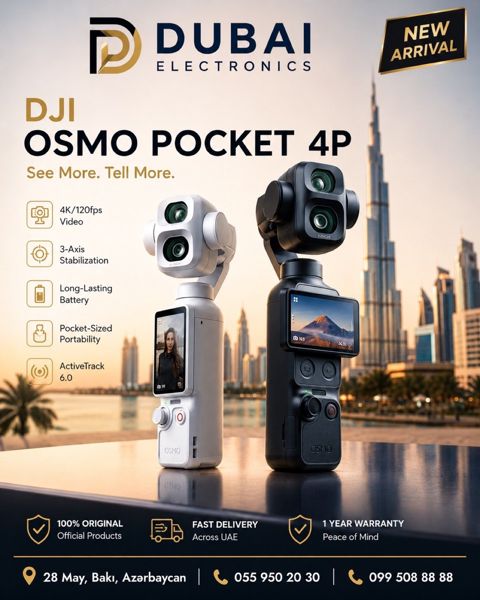 DJI Osmo Pocket 4P — Bakı