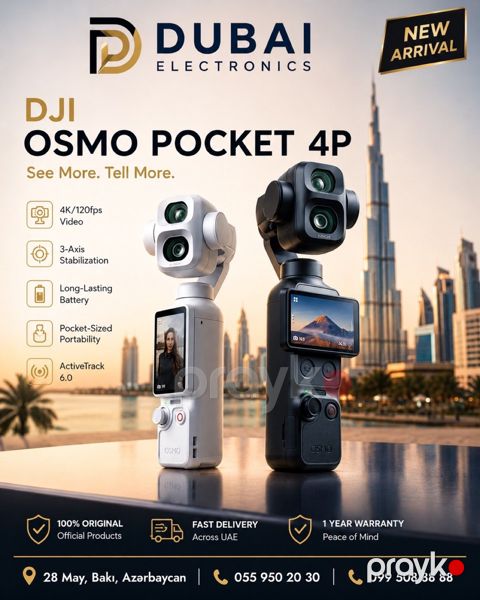 DJI Osmo Pocket 4P — Bakı