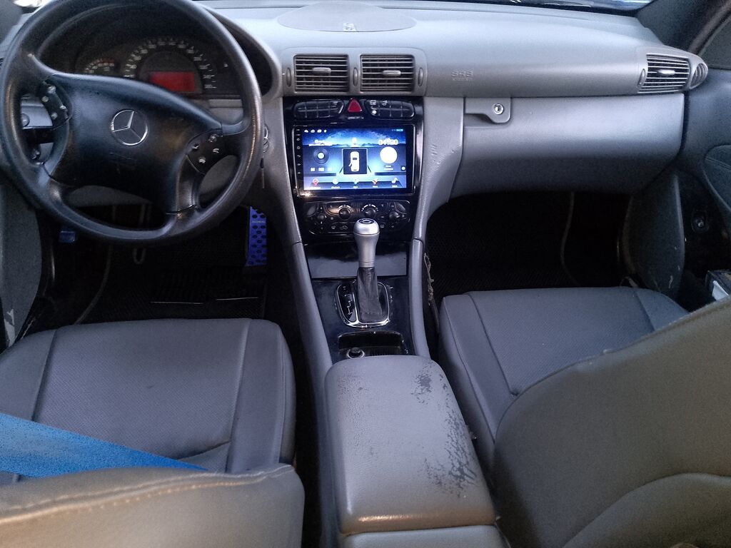 Mercedes-Benz C-Class C200 (W203) - Kuzov: sedan, tünd mavi/qara rəng — Avto, Ucar (6)