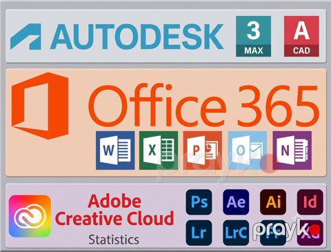 Office 365, Adobe Creative Cloud və Autodesk AutoCAD proqramlarının yazılması — Bakı