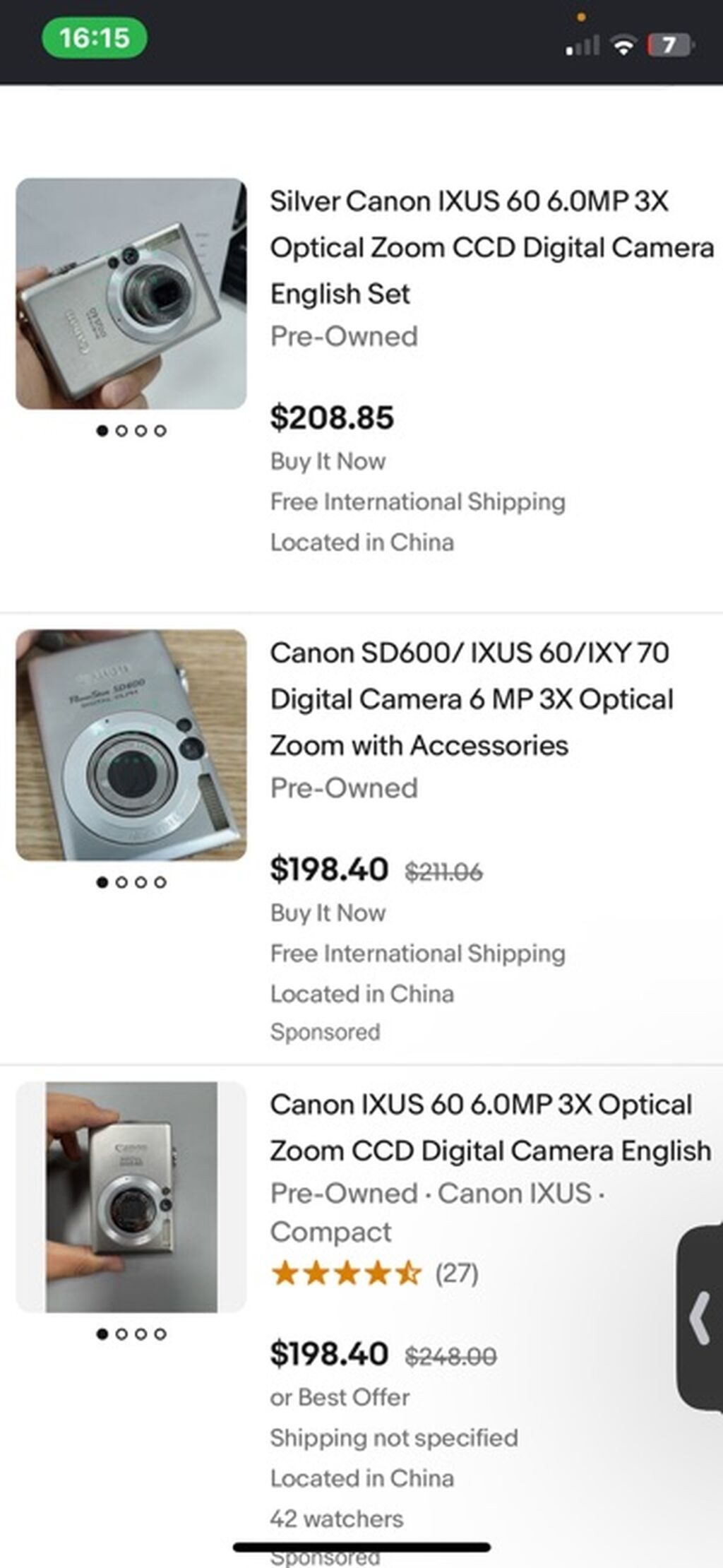 Real Alıcıyı 120AZN Satacam Canon Digital Ixus 60 kompakt fotoaparat — Elektronika, Bakı (3)