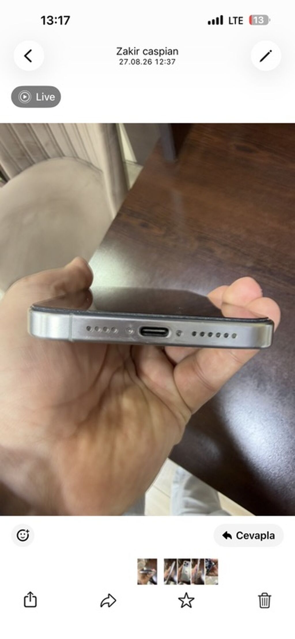 Məhsul: Smartfon (paslanmayan polad rəngli korpus, düzbucaqlı — Elektronika, Bakı (2)
