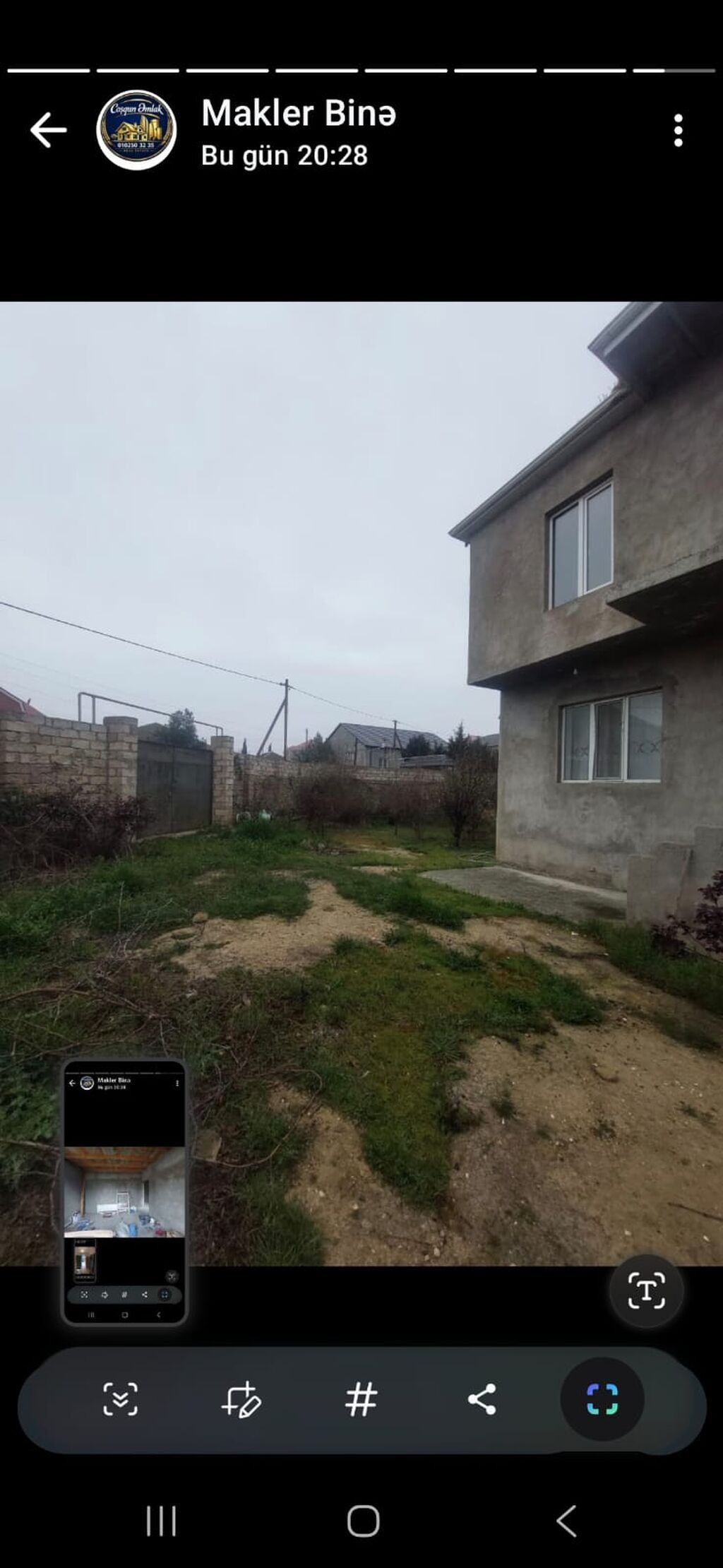 Şağanda, Olimpiya kompleksinin arxasında yerləşən 2 mərtəbəli fərdi — Daşınmaz əmlak, Digah (8)