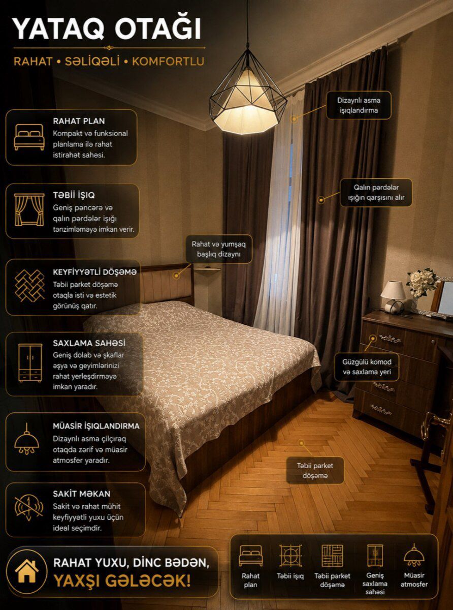 2-otaqlı mənzil, Gənclik m., 38.8 m² — Mənzil, Bakı (7)