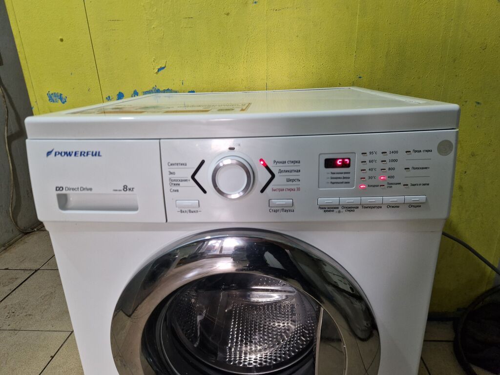 Paltaryuyan maşın Whirlpool, 8 kq, İşlənmiş, Avtomat, Qurutma var, Kredit yoxdur, Ödənişli çatdırılma — Paltaryuyan maşınlar, Bakı (2)