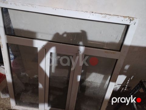 İşlənmiş İkiqat şüşə paketi Plastik pəncərə, Еni: 140 sm, Uzunluğu: 150 sm