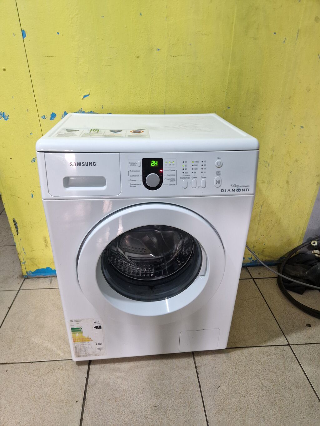 Paltaryuyan maşın Samsung, 6 kq, İşlənmiş, Avtomat, Qurutma var, Kredit yoxdur, Ödənişli çatdırılma — Paltaryuyan maşınlar, Bakı