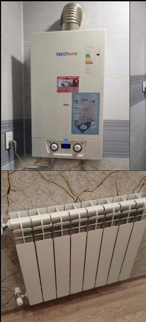 Kombi və 3 ədəd radiator dəsti - Marka/model: NEOTerm divar tipli — Bakı