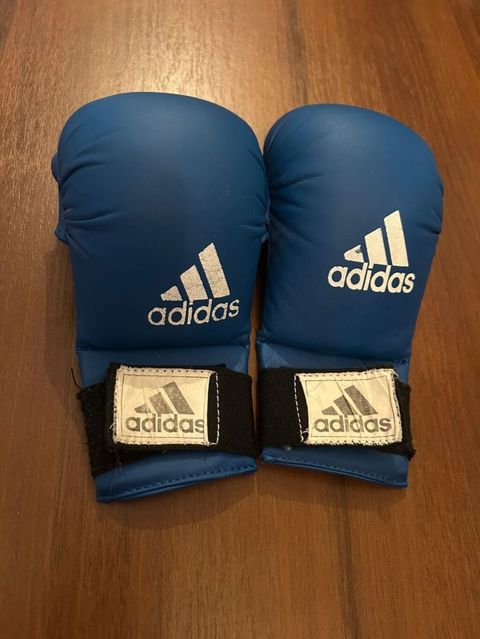 Adidas karate/taekvondo əlcəkləri – mavi rəngdə, orijinal model — Bakı