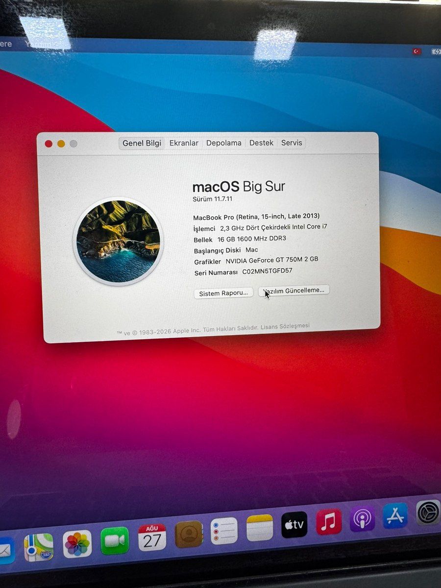 Apple Macbook Pro Core i7, GT 750M 2GB VGA, SSD 120GB, RAM 16GB, 15" — Elektronika, Bakı (4)