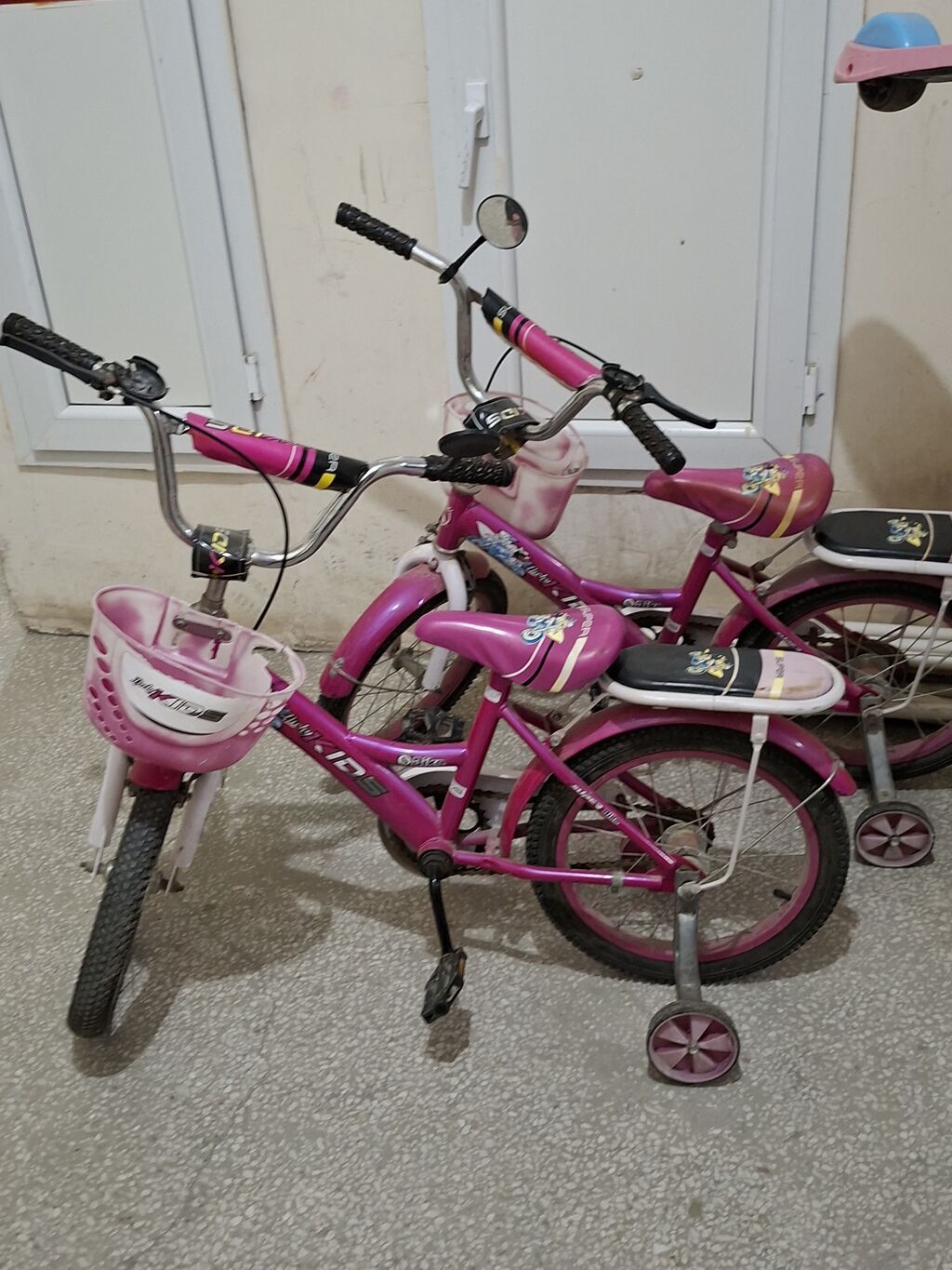 Uşaq velosipedi – pink rəngdə, 2 ədəd Xüsusiyyətlər: - Təxminən 14 — Uşaq velosipedləri, Saray (2)
