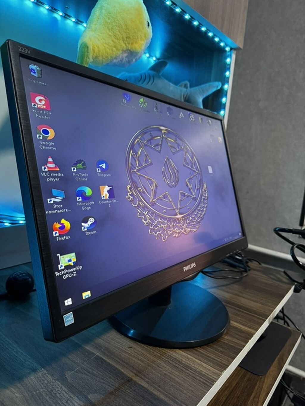 Philips 223V LED monitor - Ekran diaqonalı: 21.5–22 düym (seriyada — Elektronika, Bakı (3)
