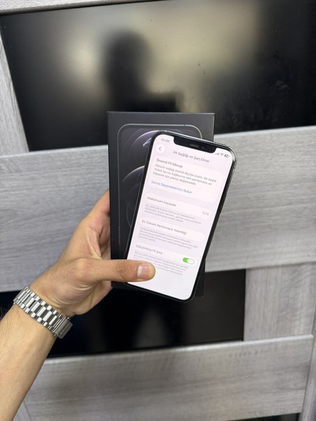 IPhone 12 Pro, 128 GB, Qara, Zəmanət, Face ID, Sənədlərlə — Apple iPhone, Bakı (3)
