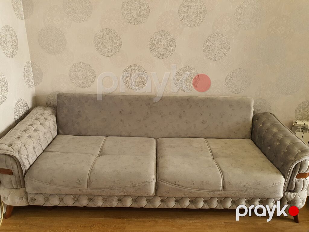 Açılıb-yığılan 3 nəfərlik divan satılır. Divan açıldıqda geniş yatacaq — Mebel, Bakı (6)