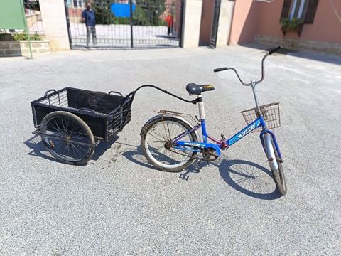 Qoşqulu velosiped 24 lük dür,tam işləkdir,qiy 130azn,ünvan Maştağa — Digah