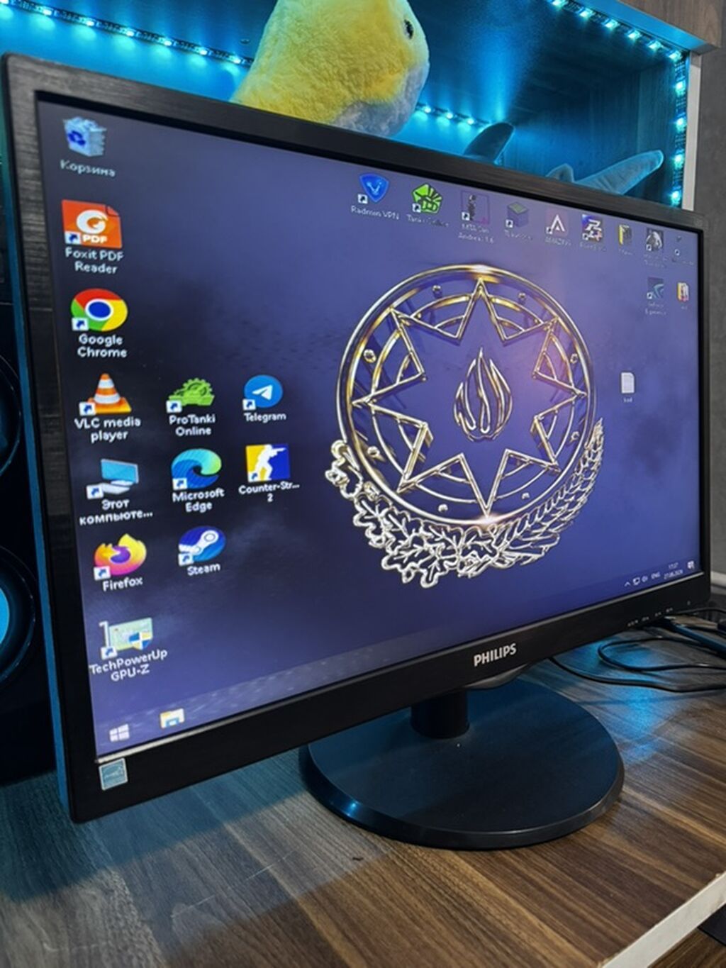 Philips 223V LED monitor - Ekran diaqonalı: 21.5–22 düym (seriyada — Elektronika, Bakı