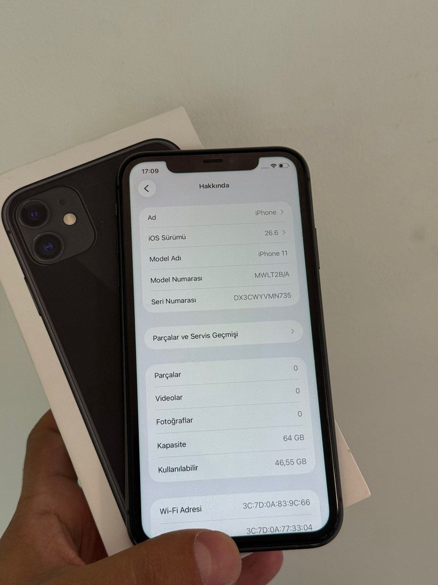 Apple iPhone 11 Black 64GB/4GB — Smartfonlar, Bakı (3)