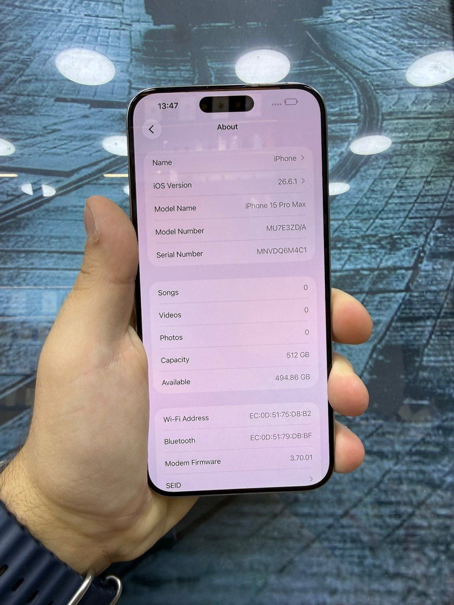 Apple iPhone 15 Pro Max Natural Titanium 512GB/8GB — Smartfonlar, Bakı (2)