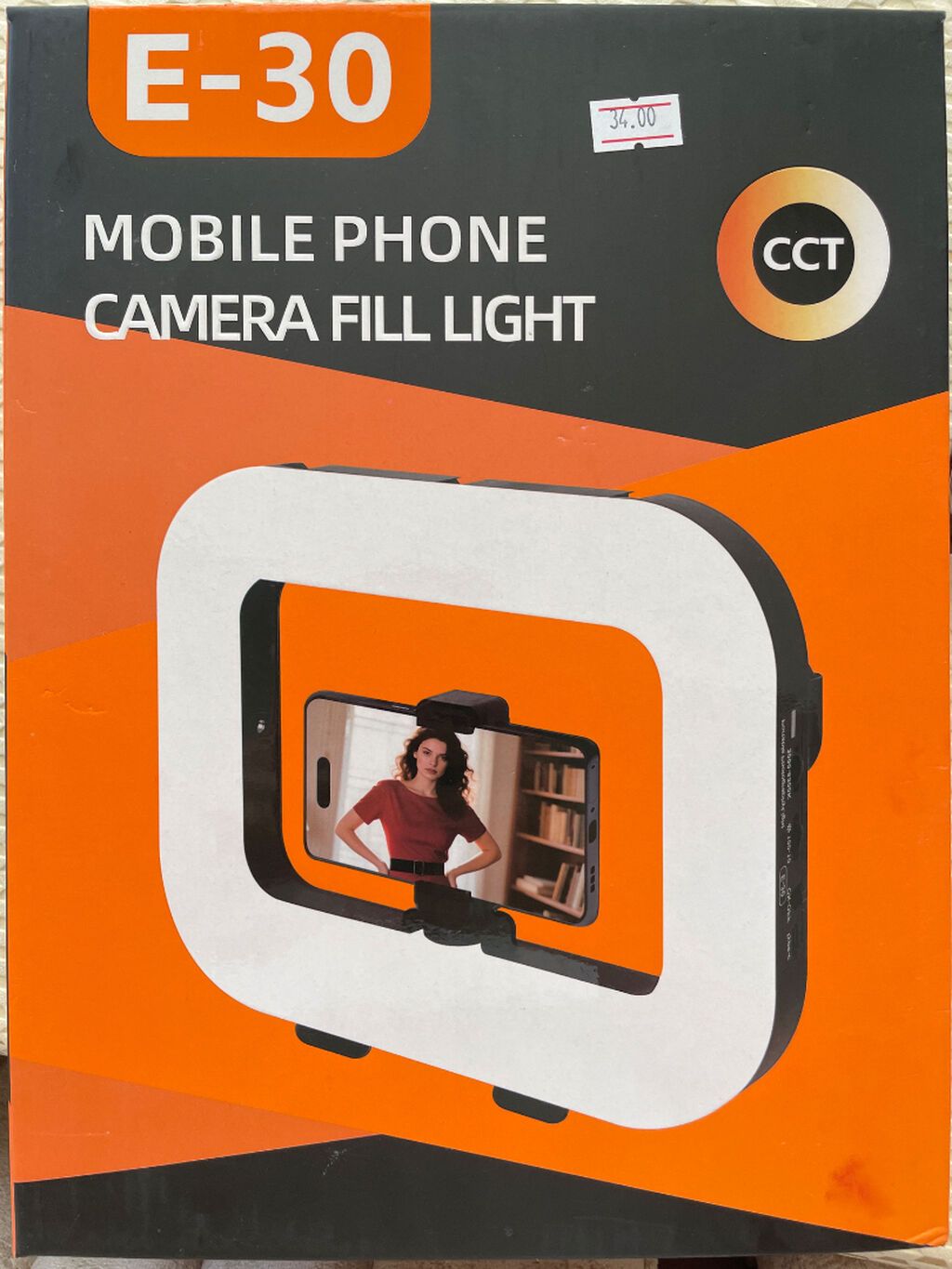E-30 Mobile Phone Camera Fill Light - Mobil telefon üçün kvadrat — İşıqlandırma, Bakı