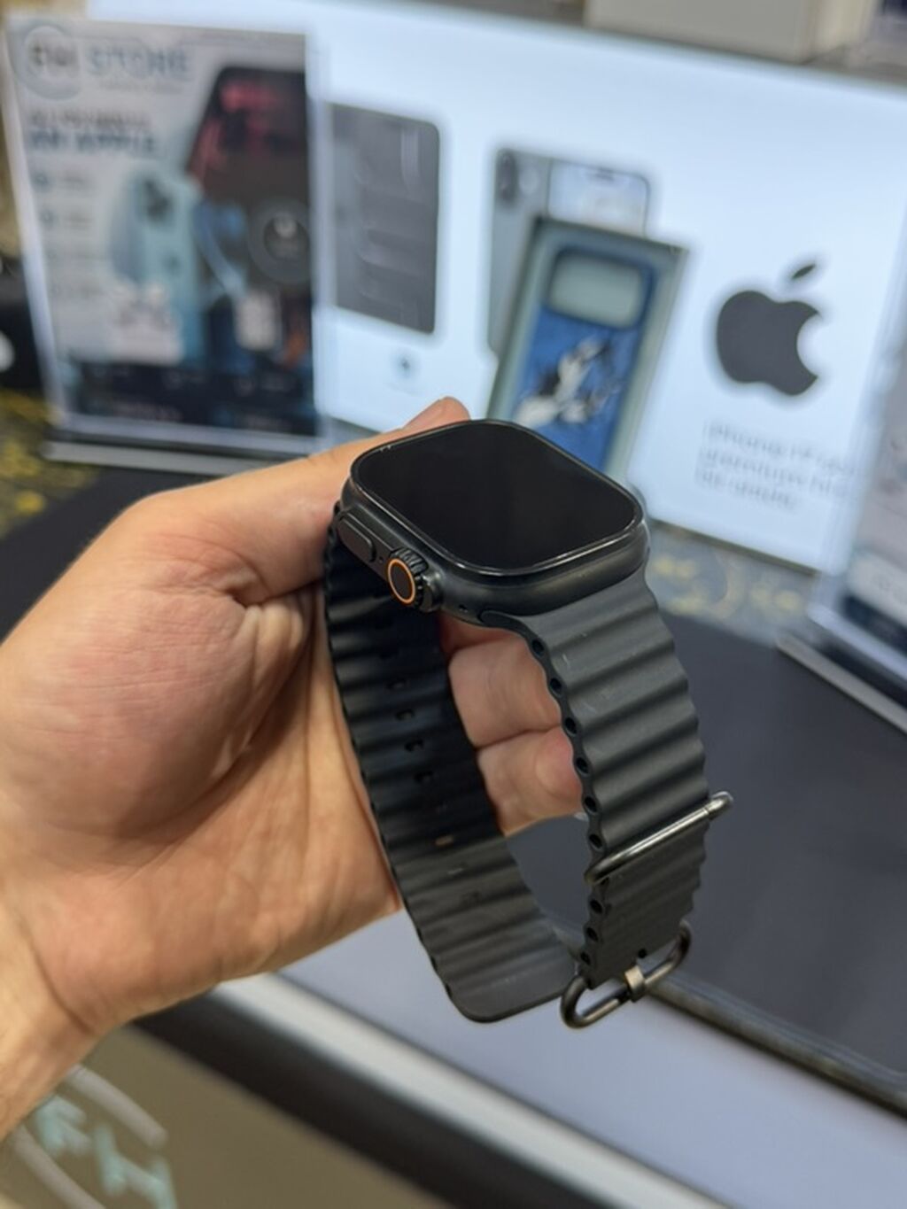 Apple Watch Ultra 2 Black Titanium Ideal veziyyetdedi. Xanim ishledib — Aksesuarlar, Bakı (5)