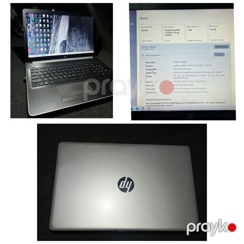 HP noutbuk - Model: HP (gümüşü qapaq, tam klaviatura və toxunma — Bakı