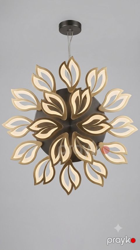 Led Çılçıraq, 4 və daha çox lampa, Metal