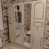 Yeni, 4 qapılı, Güzgülü, Açılan, Düz dolab — Мебель