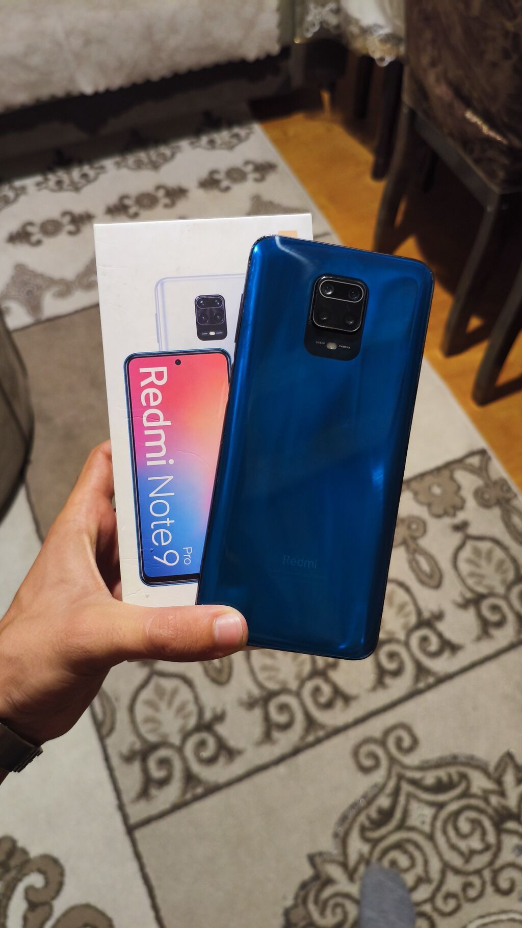 Redmi Note 9 Pro, 128 GB, rəng - Mavi, İki sim kartlı — Elektronika, Gəncə (2)