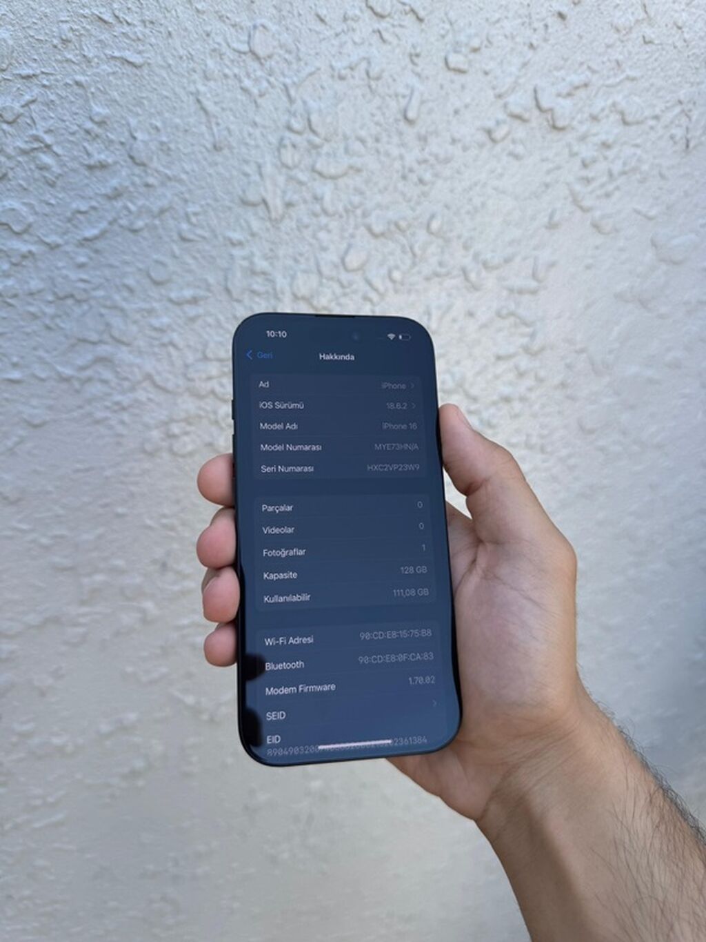 IPhone 16, 128 GB, Qara, Face ID — Apple iPhone, Bakı (8)