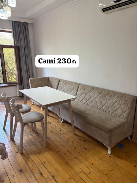 Perla mətbəx masa dəsti divanı ilə birlikdə cəmi 230₼. Ünvan Həzi — Bakı