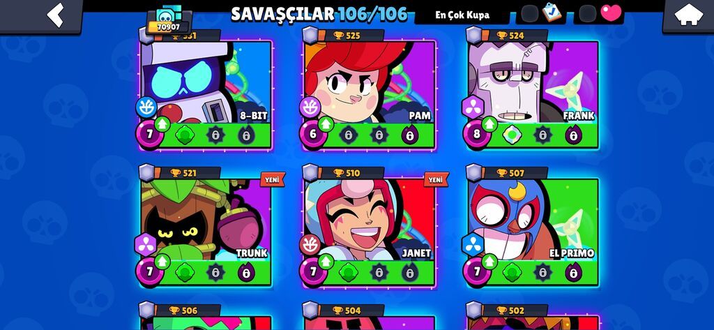 (real aliciya endirim )Brawl Stars hesabı – tam paket, yüksək — Hazır biznes, Bakı (10)