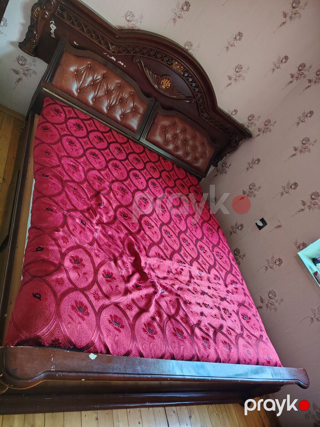 İkinəfərlik, Bazasız, Pulsuz matras, Siyirməsiz, Taxta — Yataqlar, Digah (2)