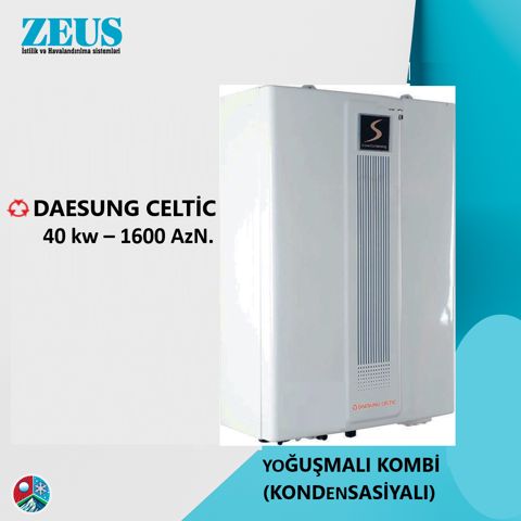 Yoğuşmalı kombi Daesung Celtic 40 kW — Bakı