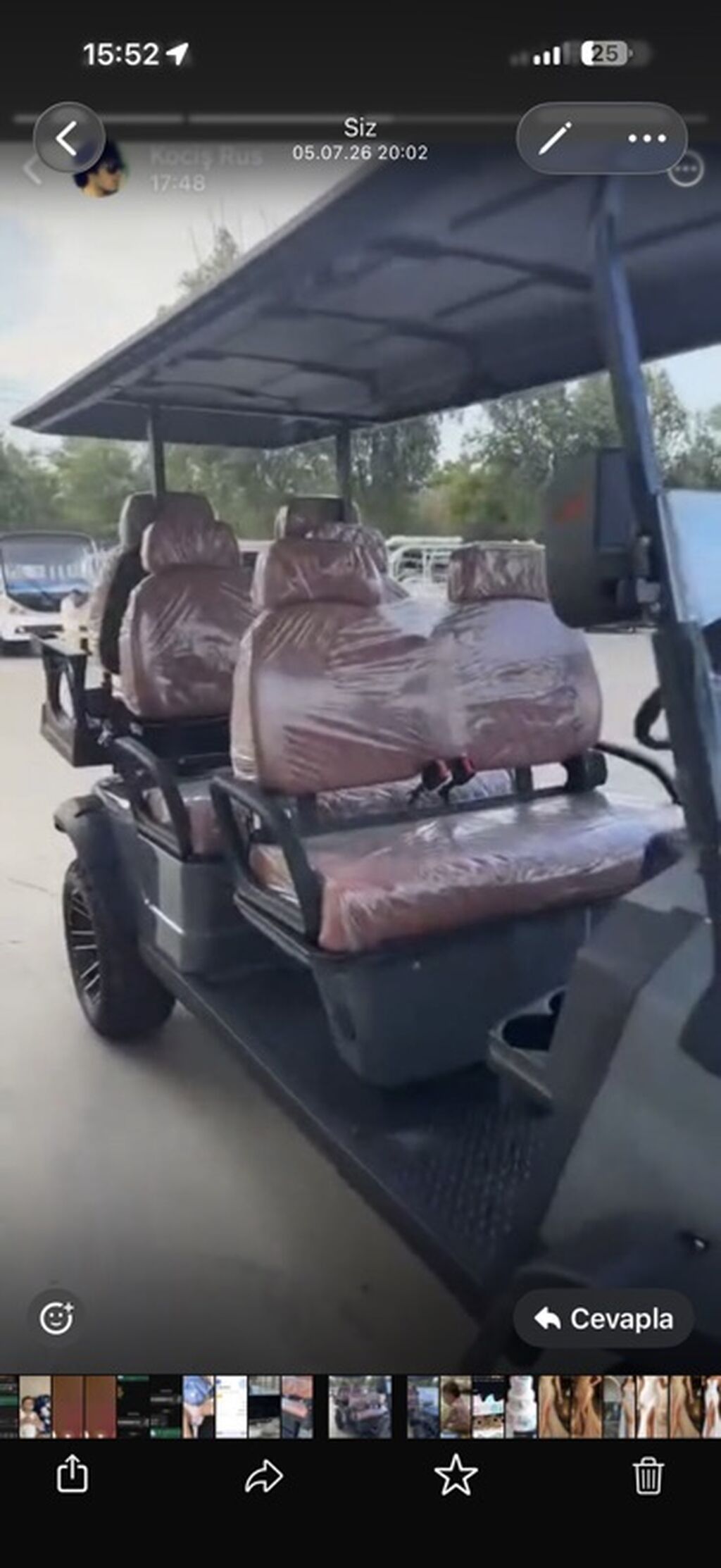 Elektrikli 8 nəfərlik golf karı / transfer buggy - Geniş tutum: 4 — Mallar, Bakı (2)