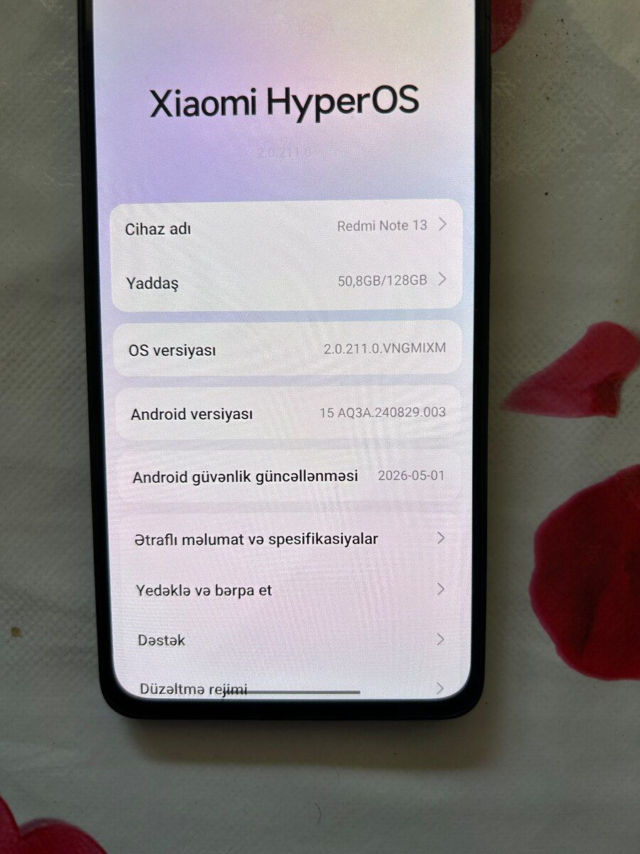 Xiaomi Redmi Note 13 Midnight Black 128GB/8GB — Smartfonlar, Şirvan (3)