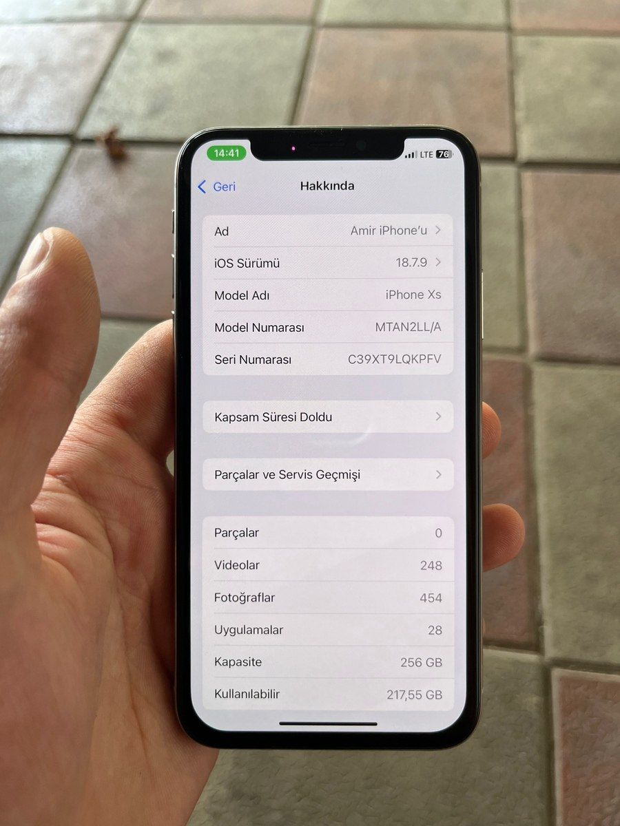 Apple iPhone XS Silver 256GB/4GB — Smartfonlar, Göyçay