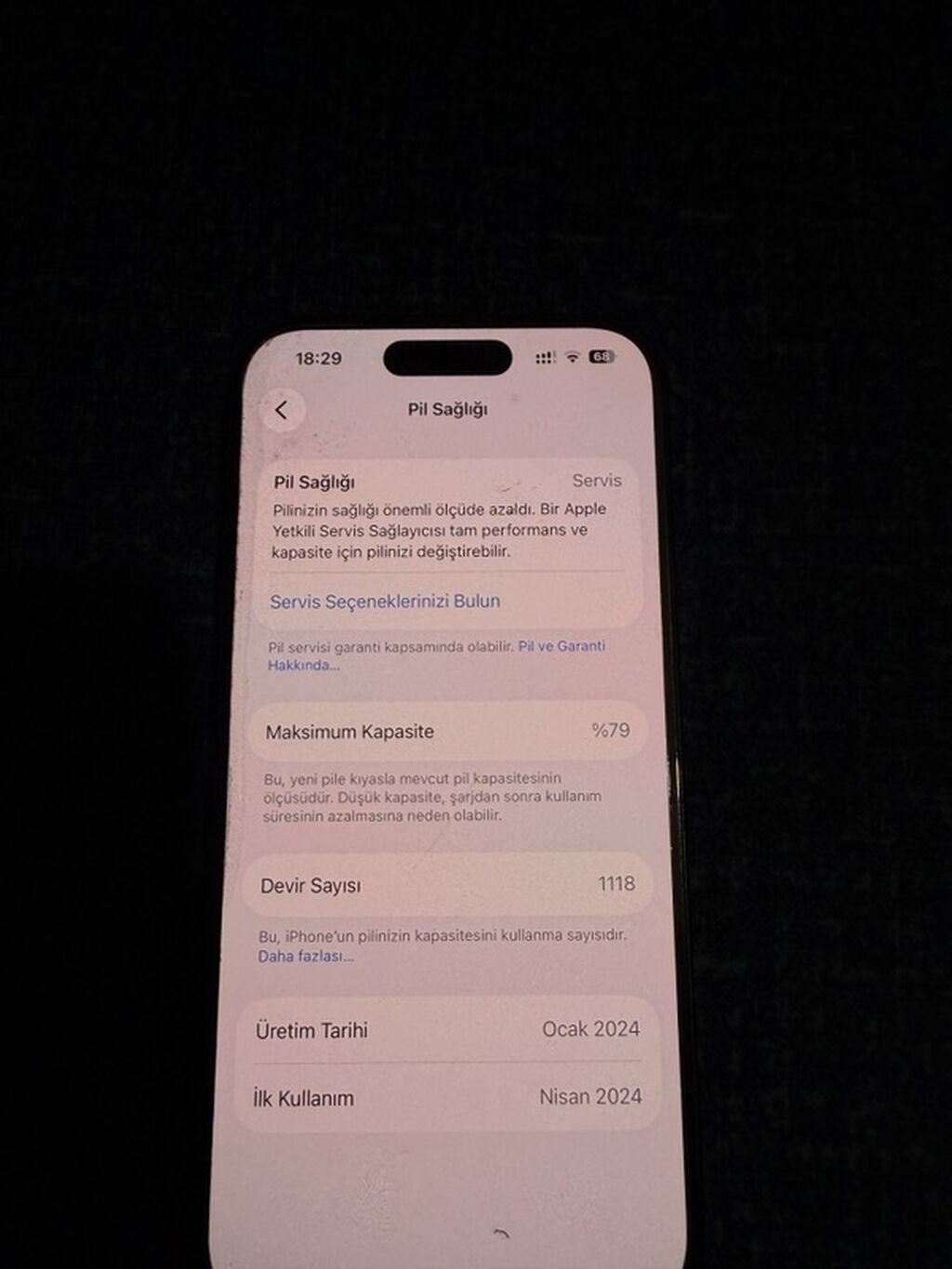 IPhone 15 Pro, 128 GB, Natural Titanium, Face ID — Apple iPhone, Sumqayıt (3)