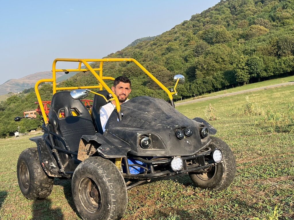 İki nəfərlik off-road buggi - Güclü boru karkaslı şassi, sarı rəngli — Avto, Gəncə