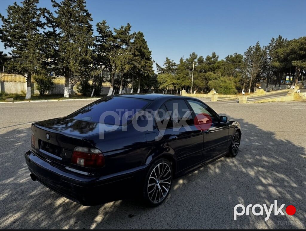 BMW 5 Series E39 sedan - Kuzov: sedan, tünd göy rəng - Mühərrik — Avto, Masazır (2)